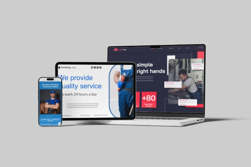 Five pages site - monthly subscription